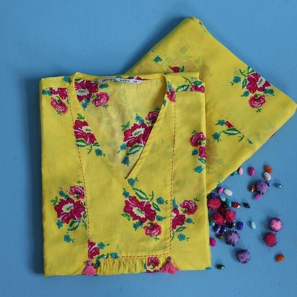 GENERATION PAKISTANI DESIGNER FLORAL DRESS - Picture 4 of 12